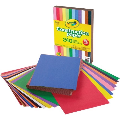 Crayola Construction Paper - 240 Sheets Assorted Colors