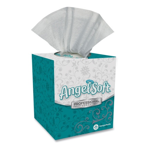 Georgia Pacific Professional Premium Facial Tissue, 2-Ply, White, Cube Box, 96 Sheets/Box