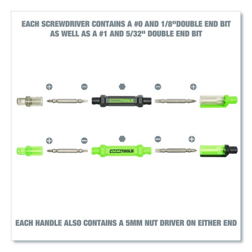 OEMTOOLS 6-Way Pen-Style Screw/Nut Driver - 4/Pack