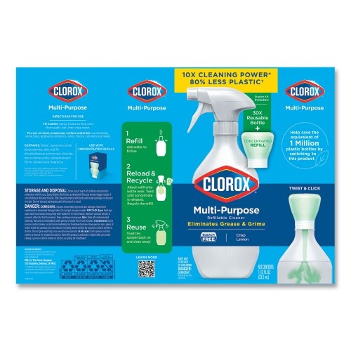 Clorox Multipurpose Degreaser Cleaner Refillable Starter Kit - Thumbnail 3