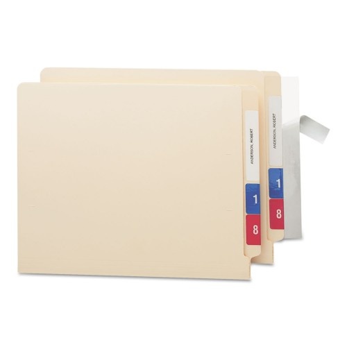 Smead Seal and View File Folder Label Protector, Clear Laminate, 8 x 1.69, 100/Pack