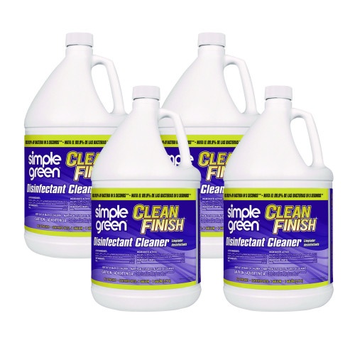 Simple Green Clean Finish Disinfectant Cleaner, 1 Gal Bottle, Herbal, 4/Ct