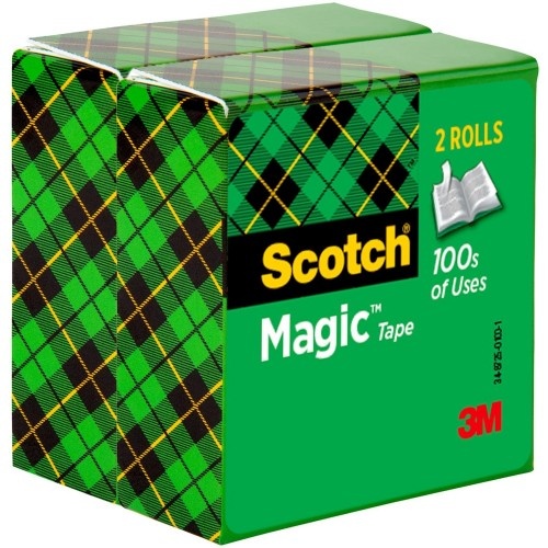 Scotch Magic Tape - Invisible Office Tape for Paper, Mending, and Documents