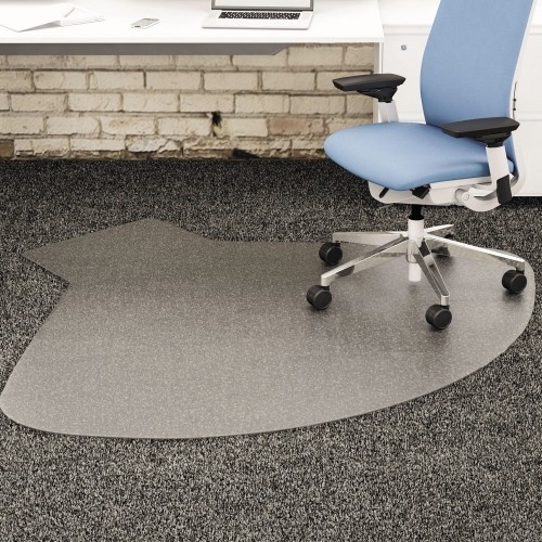 Deflecto Supermat Frequent Use Chair Mat - Clear, 60 x 66, Workstation