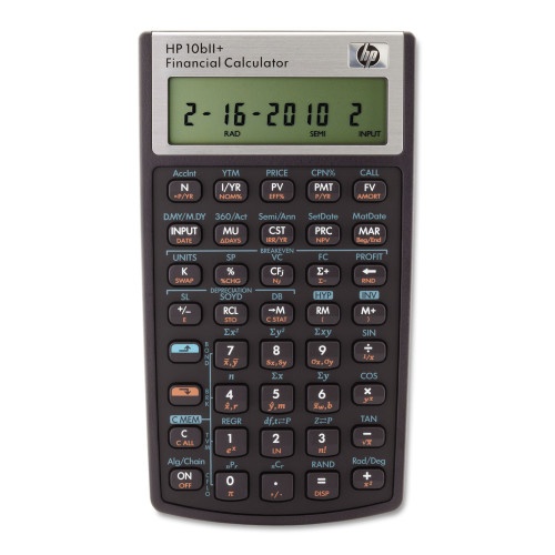 HP 10BII+ Financial Calculator, 12-Digit LCD