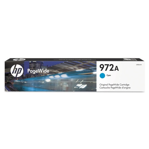 HP 972A Cyan Original PageWide Cartridge