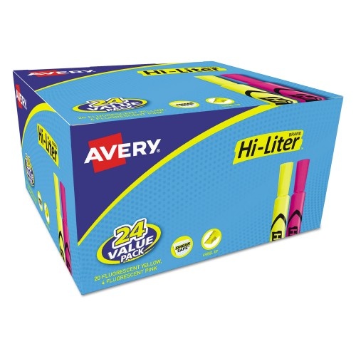 Avery Hi-Liter Desk-Style Highlighter Value Pack