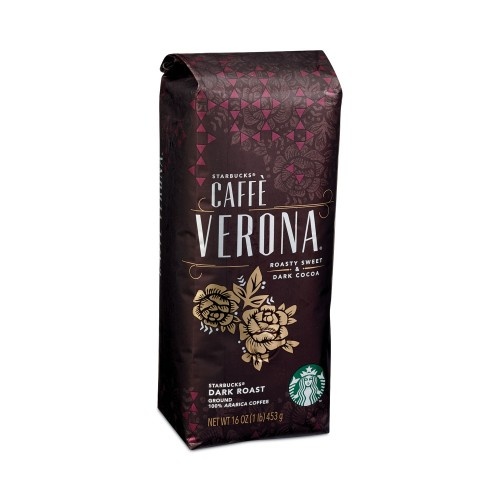 Starbucks Caffe Verona Coffee, 1 Lb Bag, 6/Carton