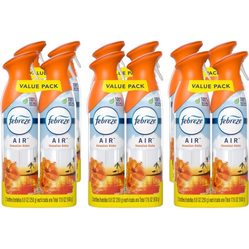 Febreze Air Hawaiian Aloha Aerosol Spray - Eliminate Odors and Freshen the Air