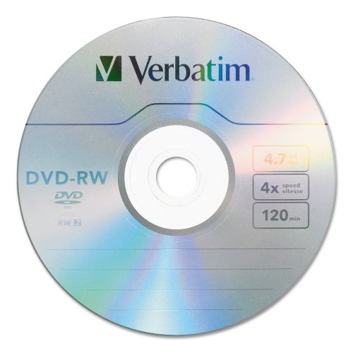 Verbatim DVD-RW Rewritable Disc 4.7 GB 4X Spindle Silver 30/Pack
