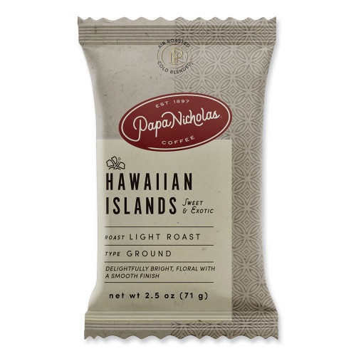 Papanicholas Coffee Premium Coffee, Hawaiian Islands Blend, 18/Carton
