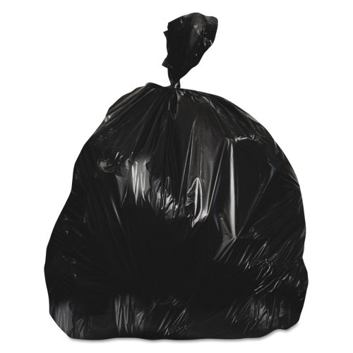 Unisan Low-Density Can Liners - 12-16 Gal, 0.90 Mil, 24 X 32, Black, 500/Carton