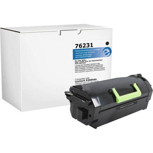 Elite Image Remanufactured High Yield Laser Toner Cartridge - Alternative for Lexmark 620HA - Black - 1 Each