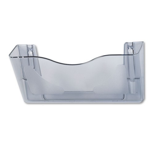 Deflecto Euro-Style Docupocket Landscape Wall File, Larger Files/Tabloid Size, 15" x 4" x 6.63", Smoke
