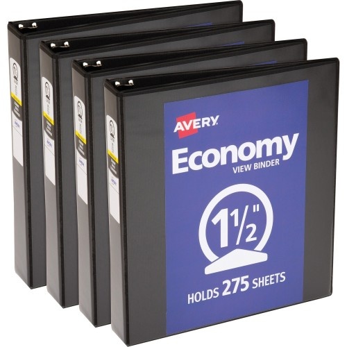 Avery Economy View Binder - 3-Ring Binder for Organizing Papers