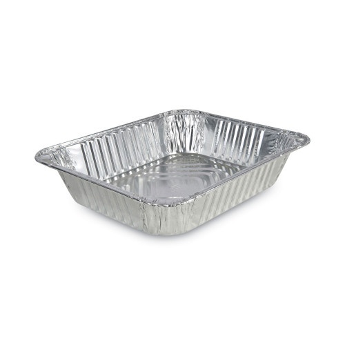 Boardwalk Aluminum Steam Table Pans, Half-Size Deep, 400 Gauge, 2.56" Deep, 10.38 X 12.75, 100/Carton