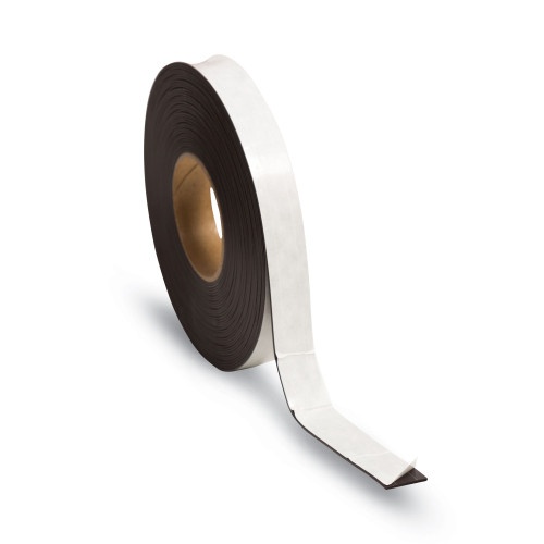 U Brands Magnetic Adhesive Tape Roll, 1" x 50 ft, Black