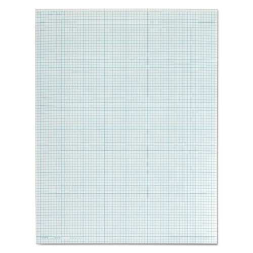 TOPS Cross Section Pads, Cross-Section Quadrille Rule (8 sq/in, 1 sq/in), 50 White 8.5 x 11 Sheets