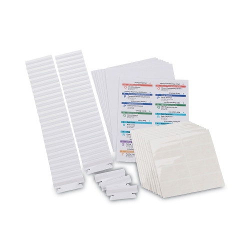 Smead Viewables Hanging Folder Tabs And Labels, Complete Bulk Pack Refill, 1/3-Cut, Assorted Colors, 3.5" Wide, 100/Box