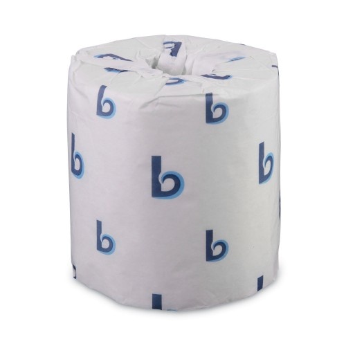 Boardwalk® Standard Toilet Paper, 2-Ply, 156-Ft Roll, 500 Sheets, 96 Rolls