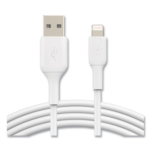 Belkin Boost Charge Apple Lightning to USB-A ChargeSync Cable, 9.8 ft, White