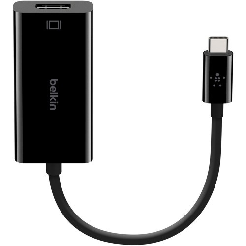 Belkin USB-C to HDMI Adapter Cable, 4K, Video Adapter - Black - Thunderbolt 3/Displayport