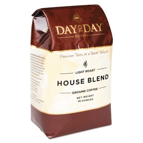 Day to Day Coffee 100% Pure House Blend Ground, 28 Oz Bag, 3/Pack