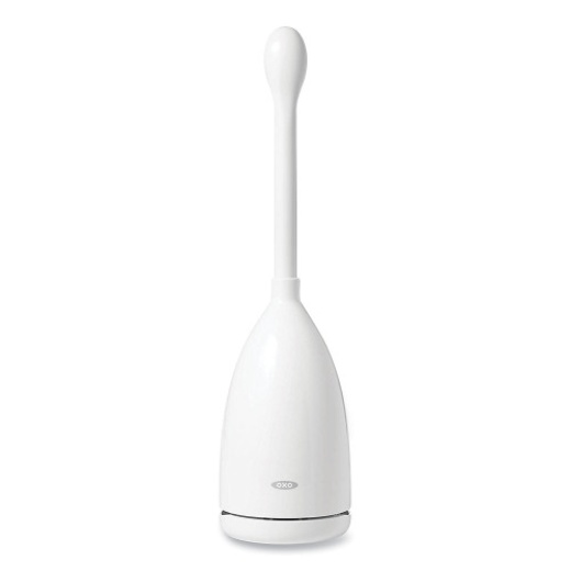 Oxo Good Grips Nylon Toilet Brush With Canister, White