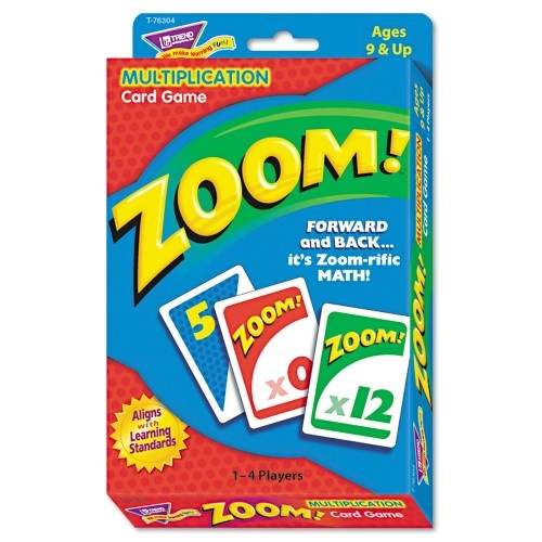 TREND Zoom Math Card Game, Ages 9 and Up, 100 Cards/Set