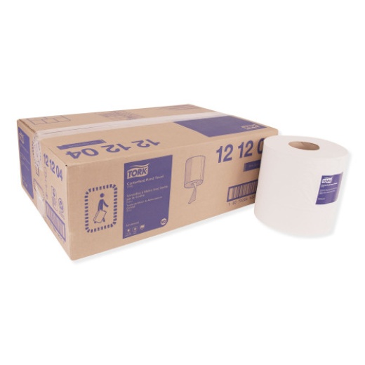 Tork® Center-Pull Paper Hand Towels, White, 2-Ply, 6 Rolls
