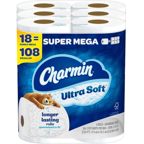 Charmin Ultra Soft Bathroom Tissue - Luxurious Comfort with Every Roll