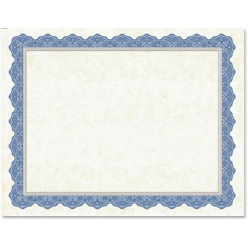 Franklincovey Geographics Drama Blue Border Blank Certificates