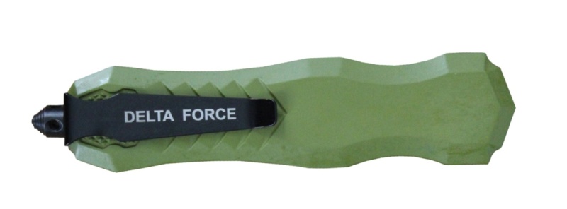 Delta Force Hd Otf Automatic Dagger Knife Green (3.75" Two-Tone)