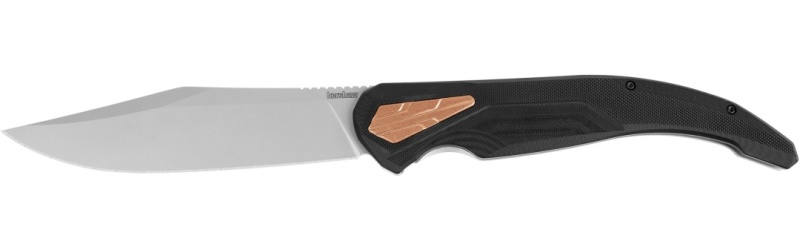 Kershaw 2077 Strata Xl Kvt Flipper Knife 5.4 " D2 Bead Blasted Clip Pt