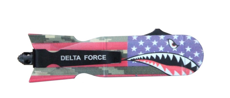 Delta Force Da-Bomb Otf Dagger Automatic Knife Us Flag (3" Two-Tone)