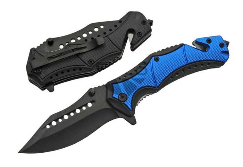 4.75" Blue Trucker's Rescue Liner Lock