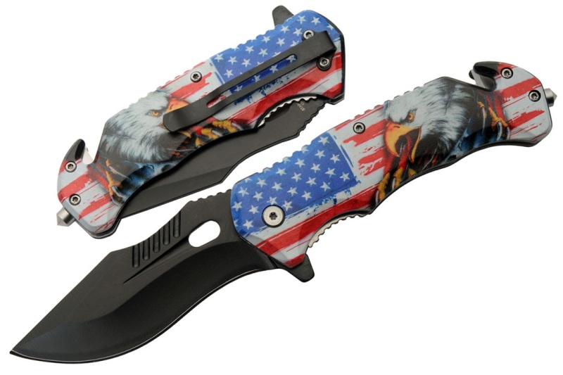 4.75" Usa Eagle Pride Folder
