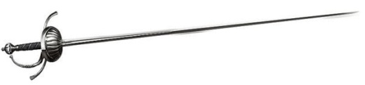 Coldsteel - 88Chr - Ribbed Shell Swept Hilt Rapier