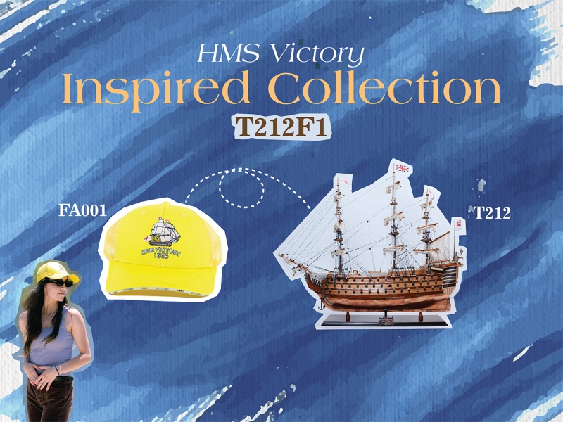 Ultimate Hms Victory Combo: A Model Ship And Classic Hat