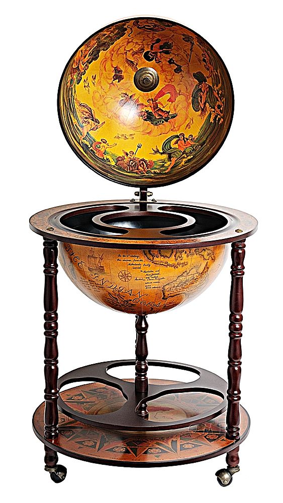 Globe Drink Cabinet 17 3/4 Inches