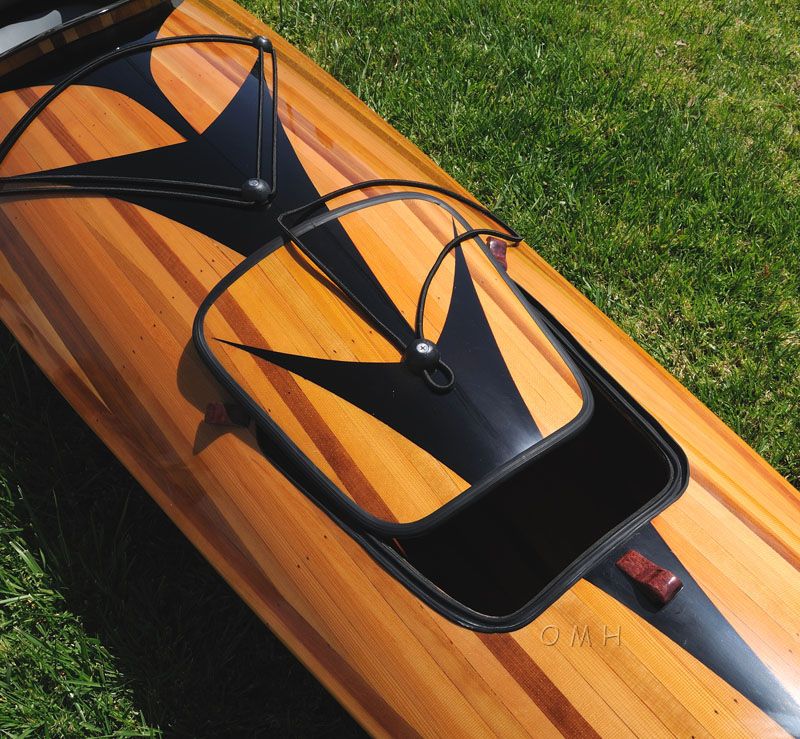 Wooden Kayak With Arrows Design 17 Ft