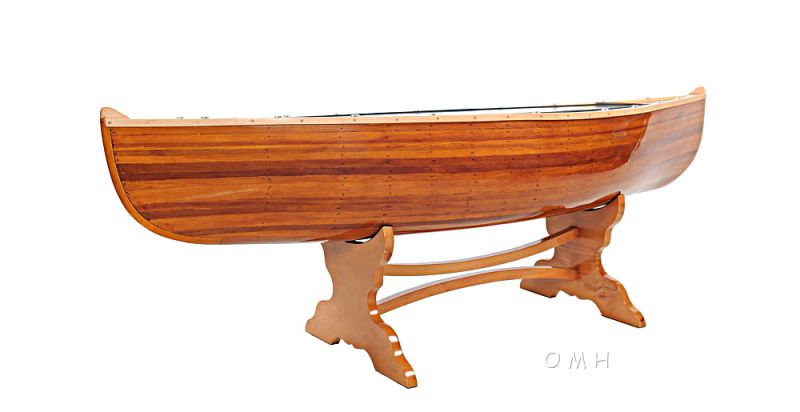 Wooden Canoe Table 5 Ft