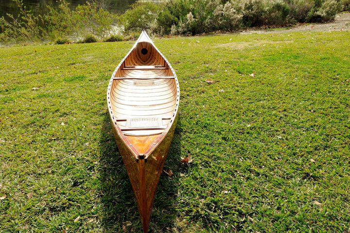 Wooden Canoe With Ribs 18 Ft