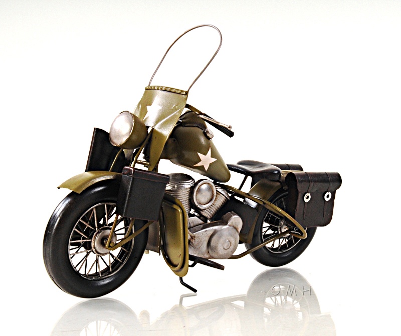 1942 Yellow Motorcycle 1:12