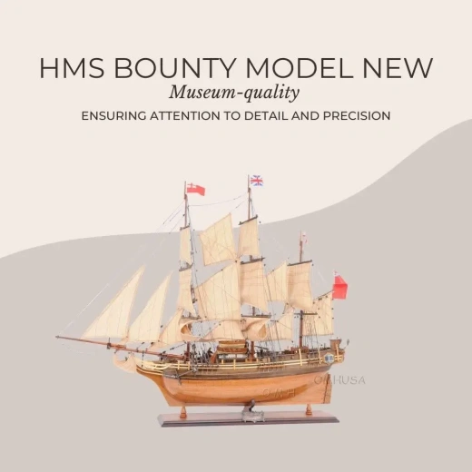 HMS Bounty New Tall Ship Model - A Historical Masterpiece