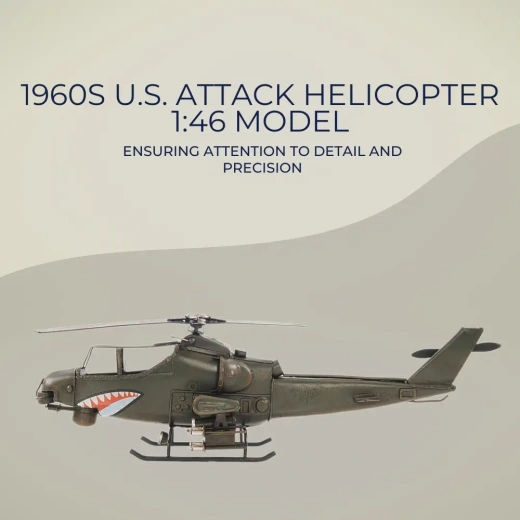 1960S U.S. Attack Helicopter 1:46 Scale Model