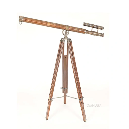 Telescope With Stand - 40 Inch Brass Telescope for Home Decor