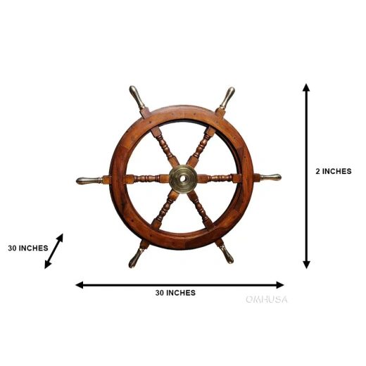 Ship Wheel - 30 Inches of Nautical Elegance
