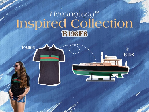 Hemingway� Pilar Fishing Boat Combo: A Model And Polo Shirt Set