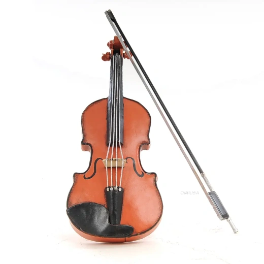 Orange Vintage Violin 1:2 - A Touch of Elegance and Sophistication